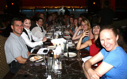 Impromptu phan dinner before the official phan dinner on Saturday